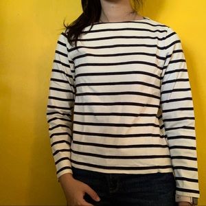 Uniqlo Striped Tee 3/4 Sleeves